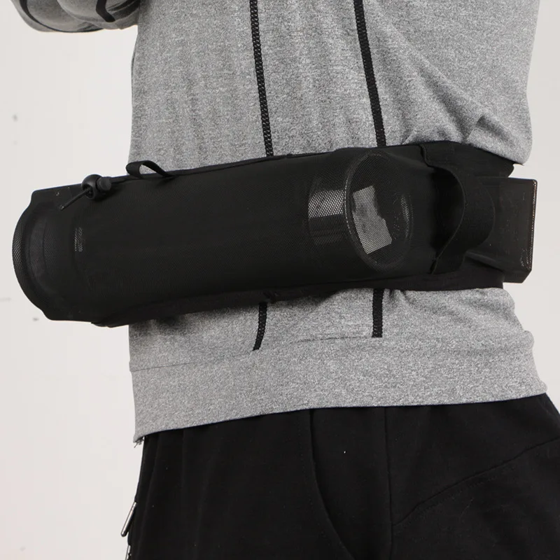 Multi Functional Mesh Fabric Close Fitting Waist Bag for Outdoor Activities, Mobile Phone Kettle Storage Waist Bags