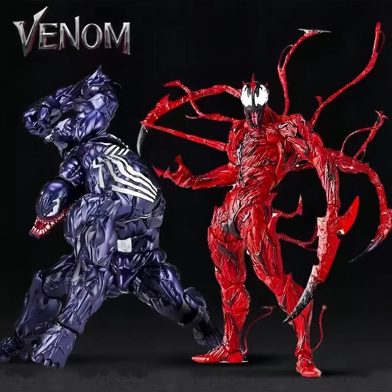 18cm Yamaguchi Venom Carnage Action Figures Marvel Movie Model Anime Figure Kids Adult Collection Toys Xmas Gifts Venom Figurine