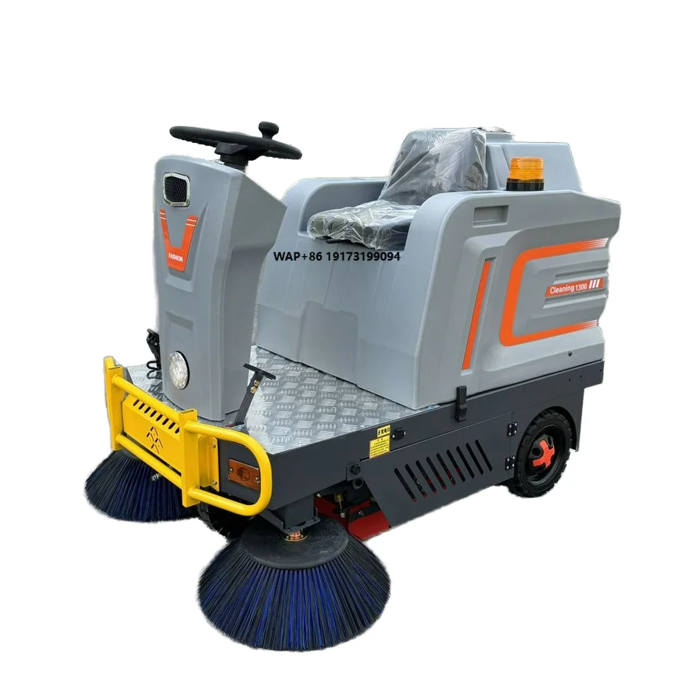 High Quality Private Label Electronic Control System Road Sweeper Truck Angle Sweeper Robot LED Front Headlights Anti-Puncture