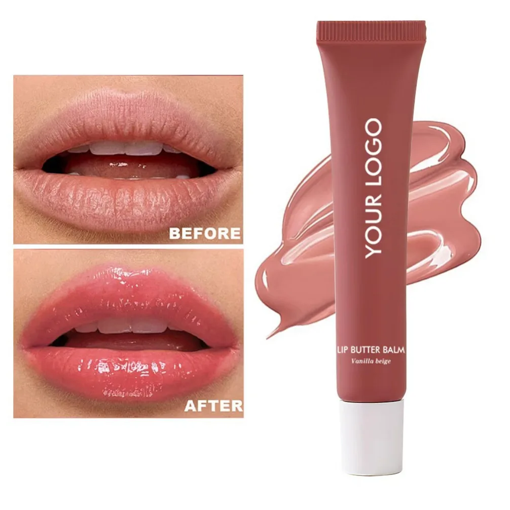 ลิปกลอสเนื้อเนียนละเอียด 15 มล. สูตรเปปไทด์ ผลิตภายใต้แบรนด์ส่วนตัว รับทำโลโก้ ผลิตภัณฑ์วีแกน ขายส่ง ลิปกลอสแบบเป็นกิโล ติดทนนาน ชุ่มชื้น