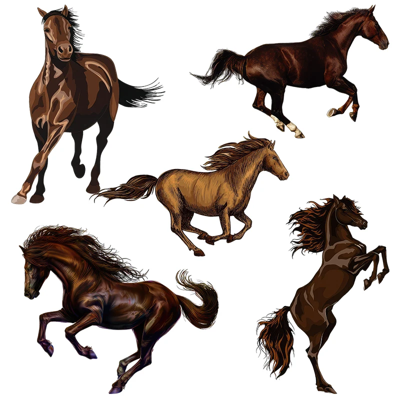Three Ratels CC73 Running Horse home Decoration Wall Decal Waterproof Self adhesive Car Decal Luggage Computer Decal