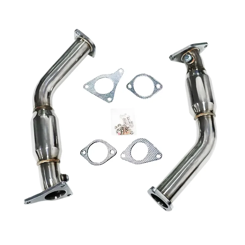 3 "مستقيم Downpipe صدى لإنفينيتي Q50 16-19 3.0TT ريدسبورت AWD RWD Q60 مع مضيء