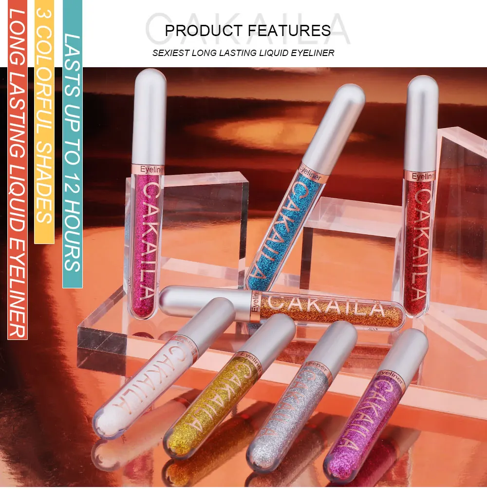 CAKAILA 8-Color Nourishing and Long-lasting Anti-Halo Liquid Eyeliner Set