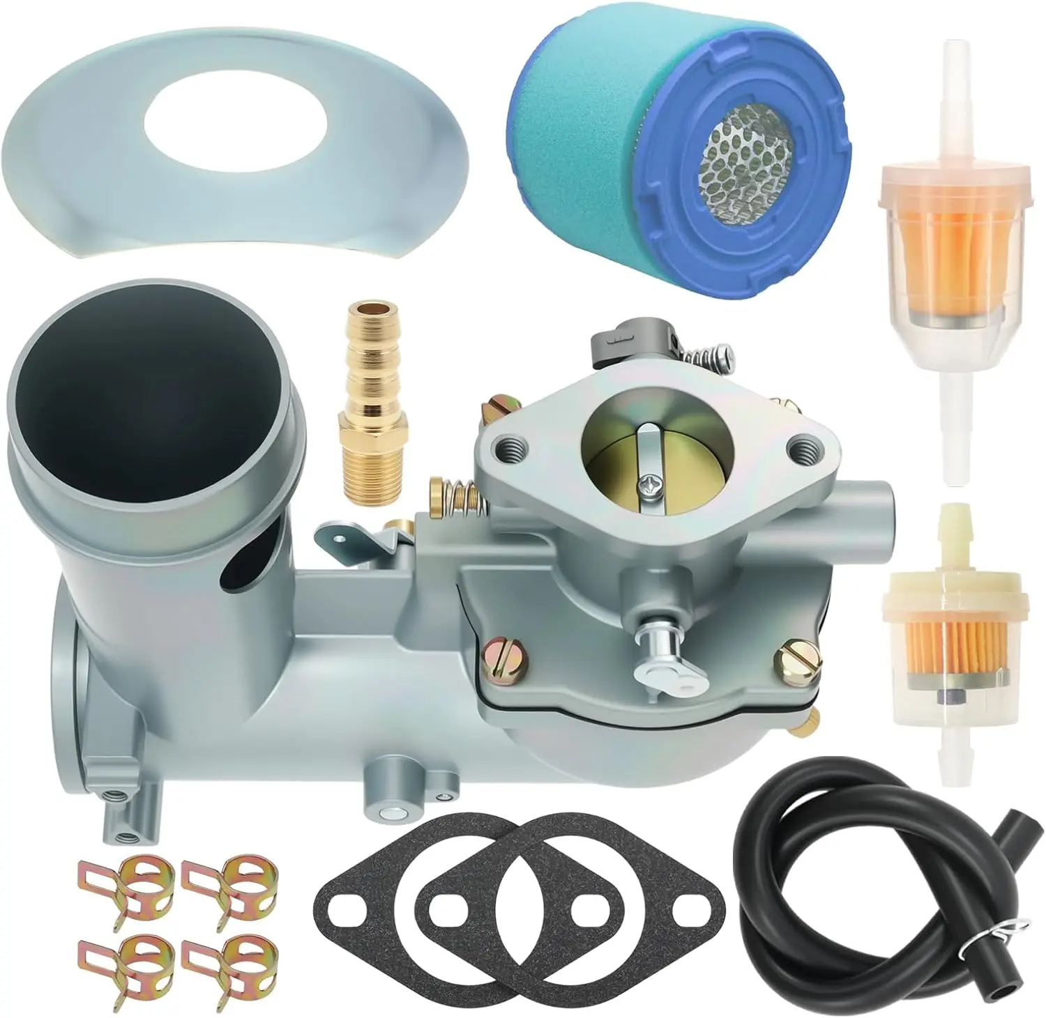 Carburetor Fit for Briggs & Stratton 392587 391065 391074 Engine Carb Replace 220400 254400 with Air Filter Maintenance Kit