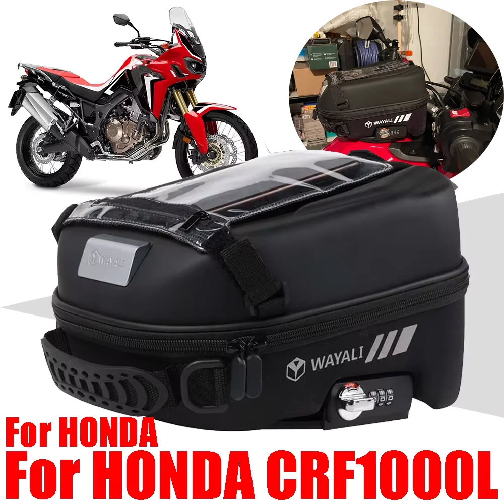 

For HONDA CRF1000L Africa Twin CRF1000 CRF 1000 L 1000L Accessories Tank Bag Luggage Tanklock Backpack Storage Bags Phone Bag