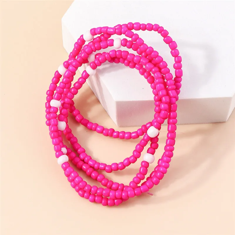 Böhmisches handgefertigtes Perlenarmband für Frauen, Sommer, mehrschichtig, bunte Perlen, Kette, Armreifen, Mädchen, Boho-Schmuck, Großhandel in großen Mengen – Detail 8