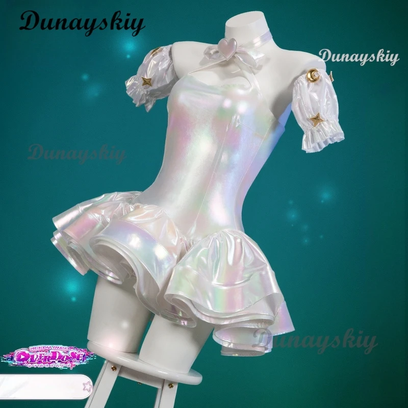 ニーディガールオーバードース KAngel コスプレ衣装ストリーマーオーバーロードロリータドレス 2 周年記念衣装女性レーザースカートリボンかつら