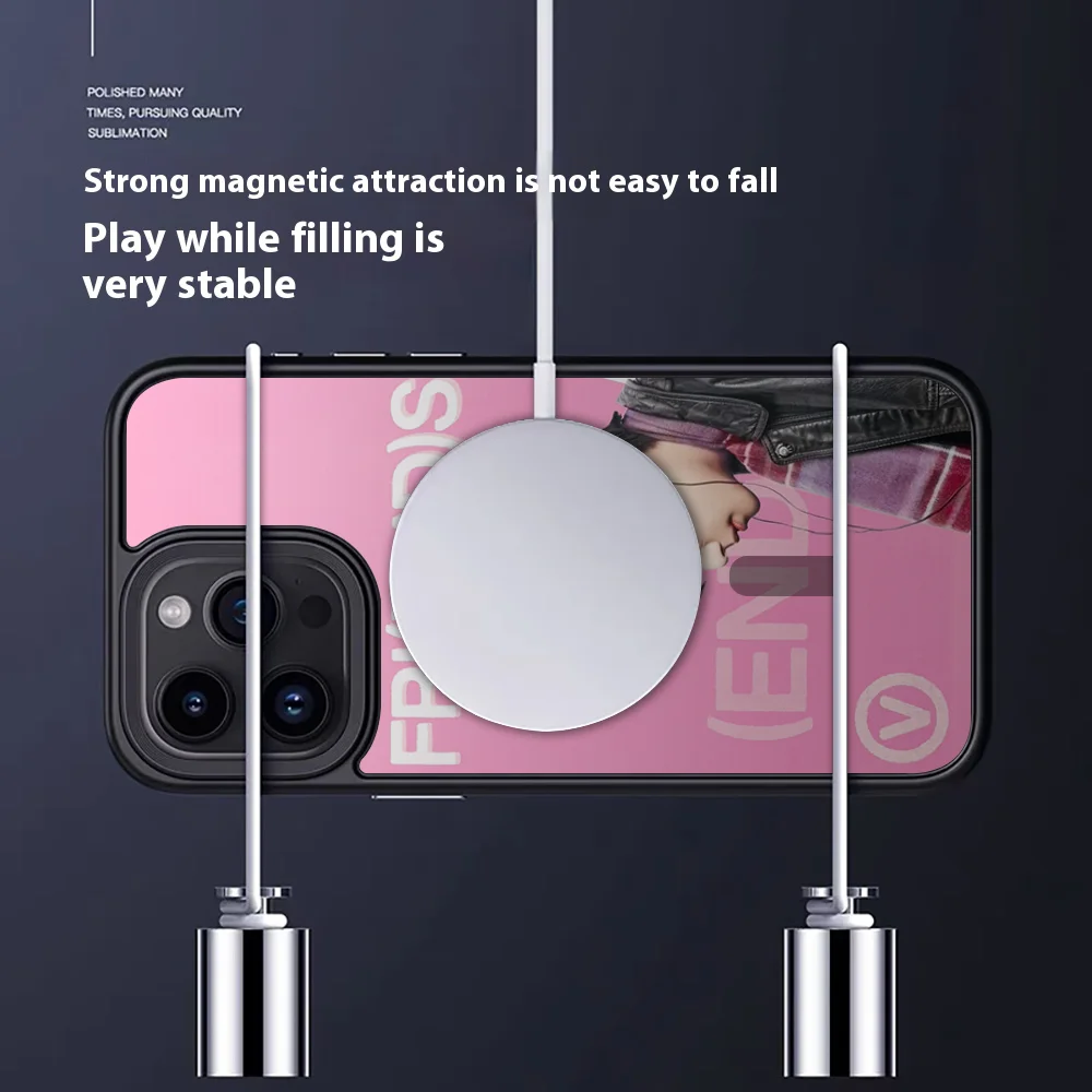 Kim T-Taehyung Phone Case Strong Magnetic For IPhone 15 14 13 Pro Max 11 12 Mini Alex Mirror For Magsafe Wireless Charging Cover