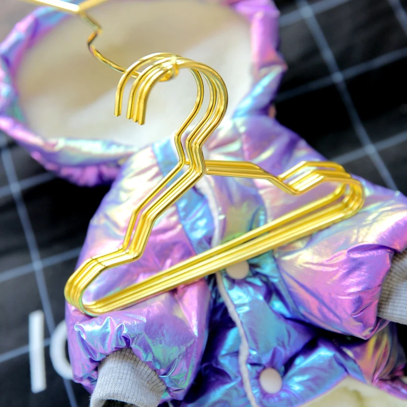 

Pet hanger dog clothes mini small hanger golden cat Teddy show clothes hanging pet shop small clothes support 10pcs