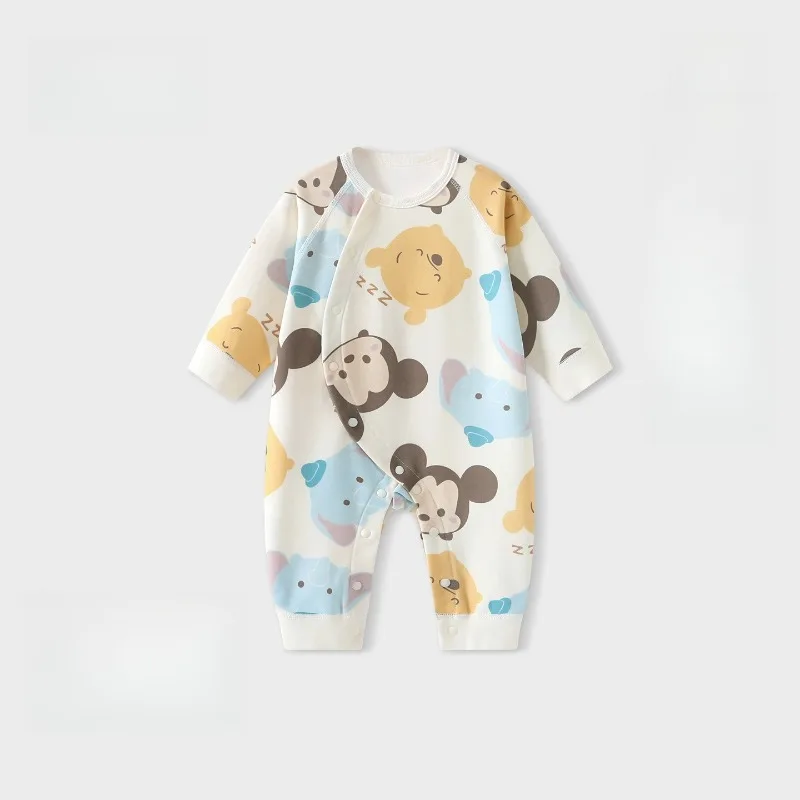 ワンピースワンピース韓国幼児幼児服秋ベビーロンパース男の子女の子服漫画コミックプリントジャンプスーツ新生児