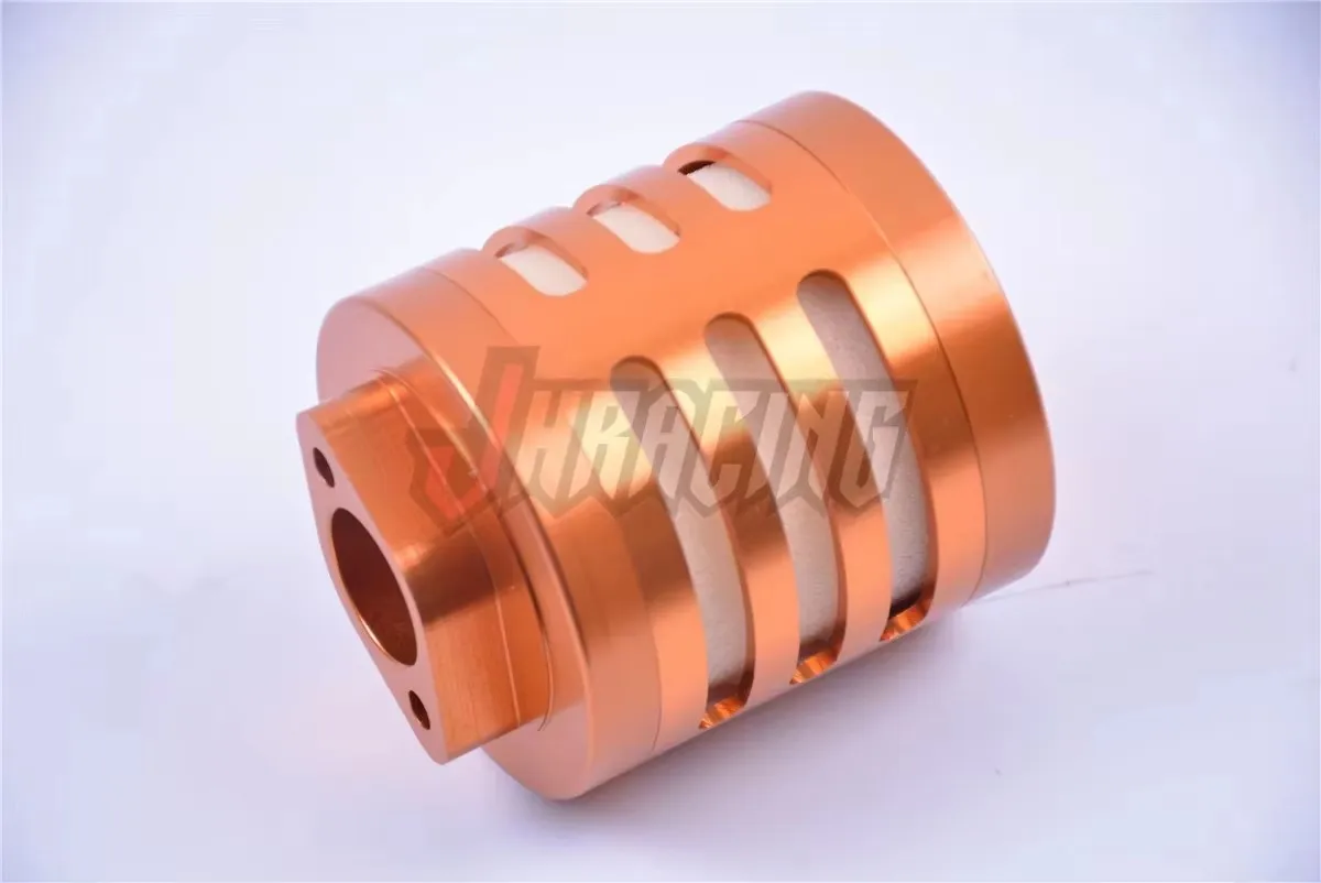 CNC machining all-metal air filter assembly for 1/5 ROFUN  KM HPI BAJA 5B 5T 5SC