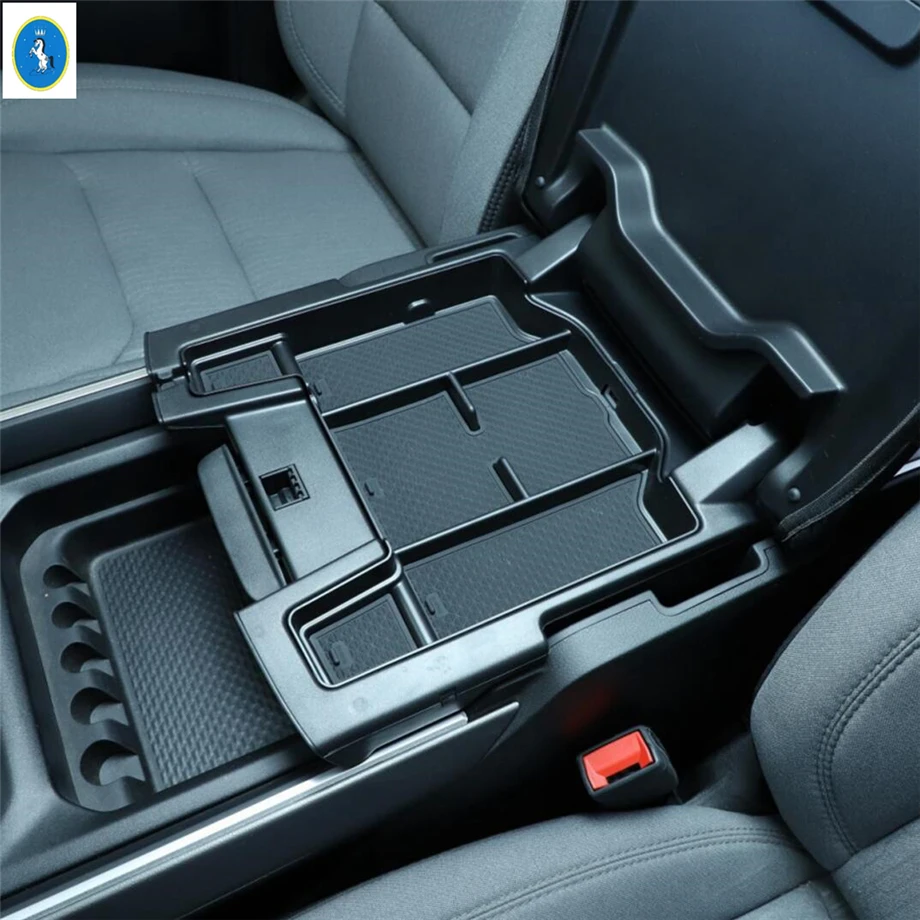 Car Central Armrest Storage Box Plate Pallet Container Phone Tray Decor Accessories Cover Kit Fit For Dodge Ram 1500 2019 - 2025