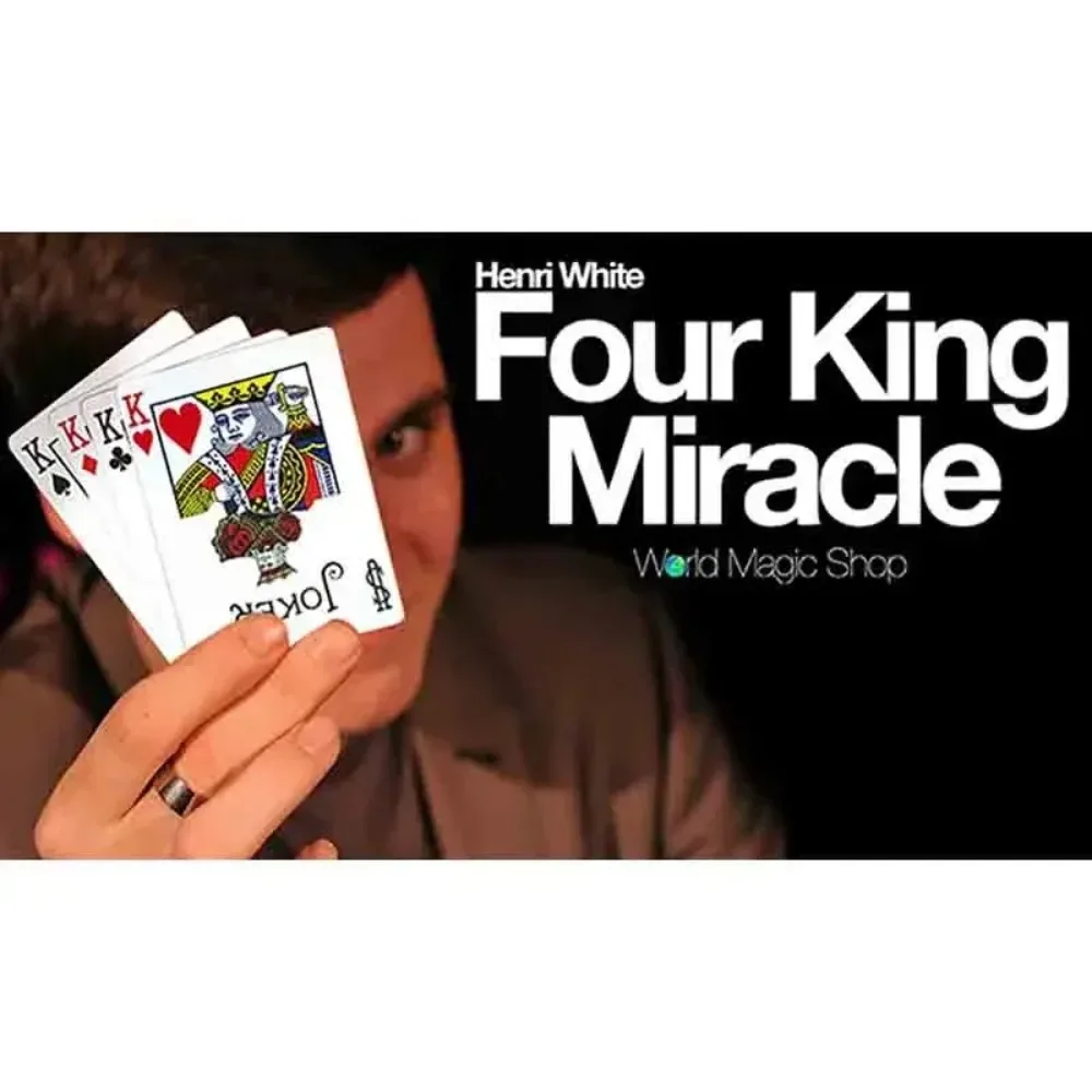 Four King Miracle  Card Magic Trick Illusion Street Magic Props Mentalism Fun Close Up Gimmick