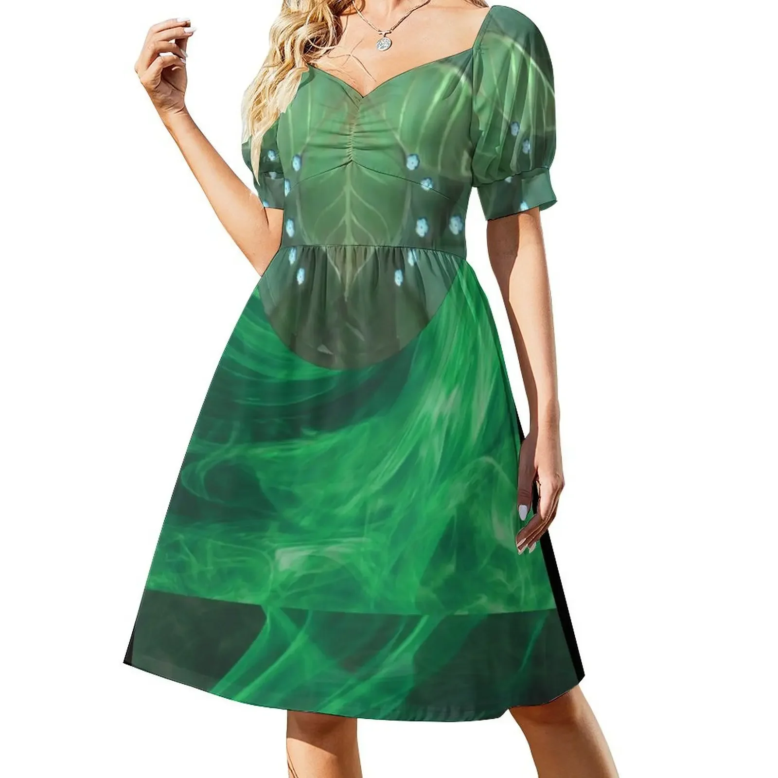 

Tales of Arcadia - Wizards: Nari of the Eternal Forest - Leaves Sleeveless Dress Dress for pregnant women Dress