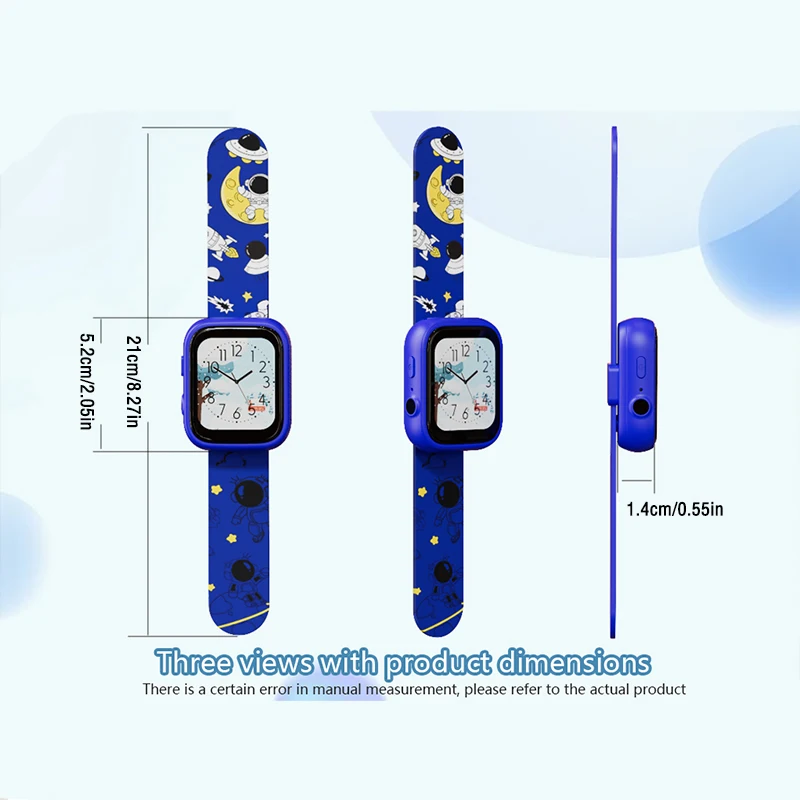 Children's Watch Large Screen Camera, Music Playback, Recording, Multi dial Entertainment Game, Children's Watch Birthday Gift
