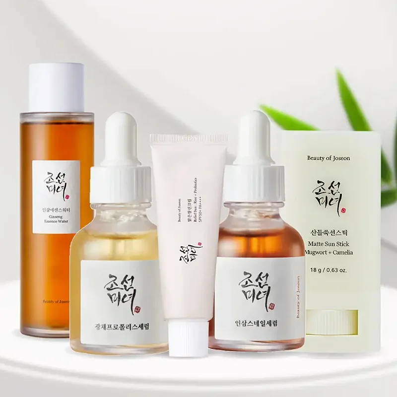 Ginseng Oil Propolis Niacinamide Green Tea Panthenol Soothing Essence Face Serum Cream Moisturizing Rice Sunscreen Skincare