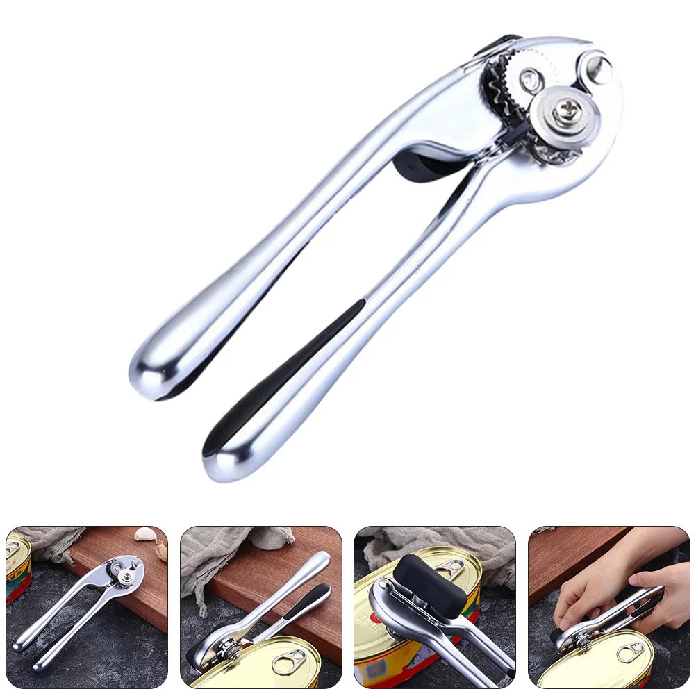 

1Pcs Multi-Function Can Opener Metal Bottle Opener Manual Kitchen Tool Labor-Saving Design Comfortable Grip Portable Practical