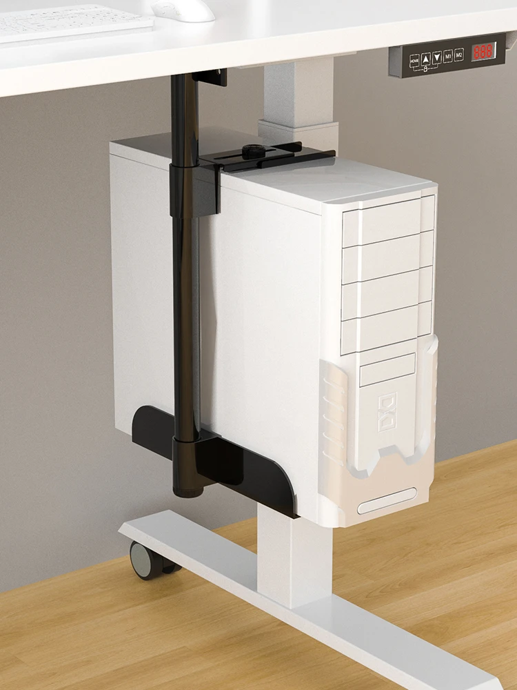 Desktop computer case suspension bracket, hanging wall storage rack, fixed wall hanging hanger under the table