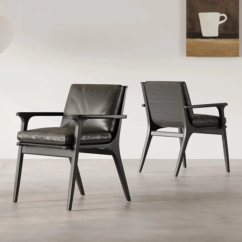 

Modern Office Designer Dining Chairs Luxury Leather Conference Tables Dining Chairs Restaurant Minimalist Stoel Home Furniture