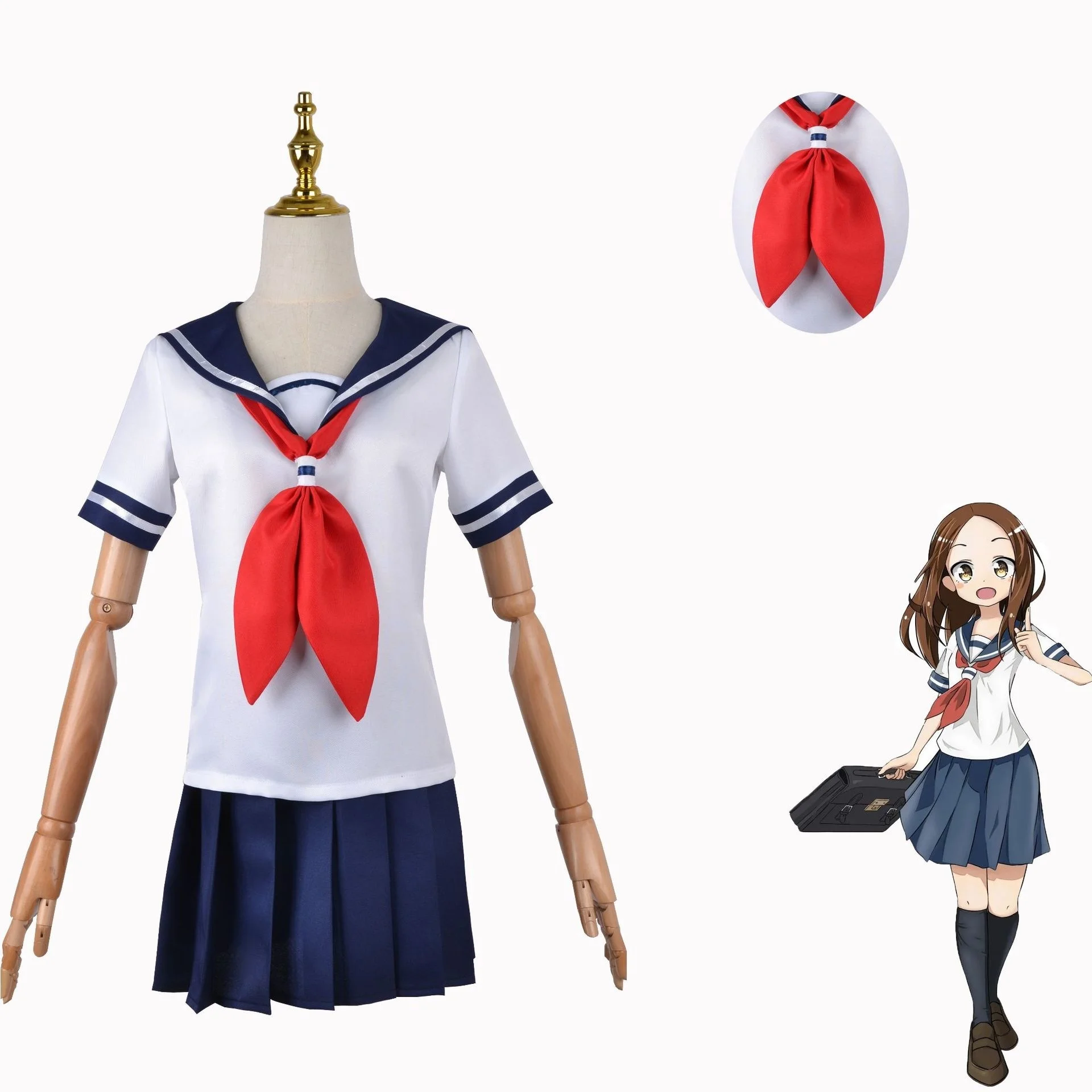 Anime Ms. Takagi who is good at teasing Takagi san Cosplay Costume Sailors JK School Uniform