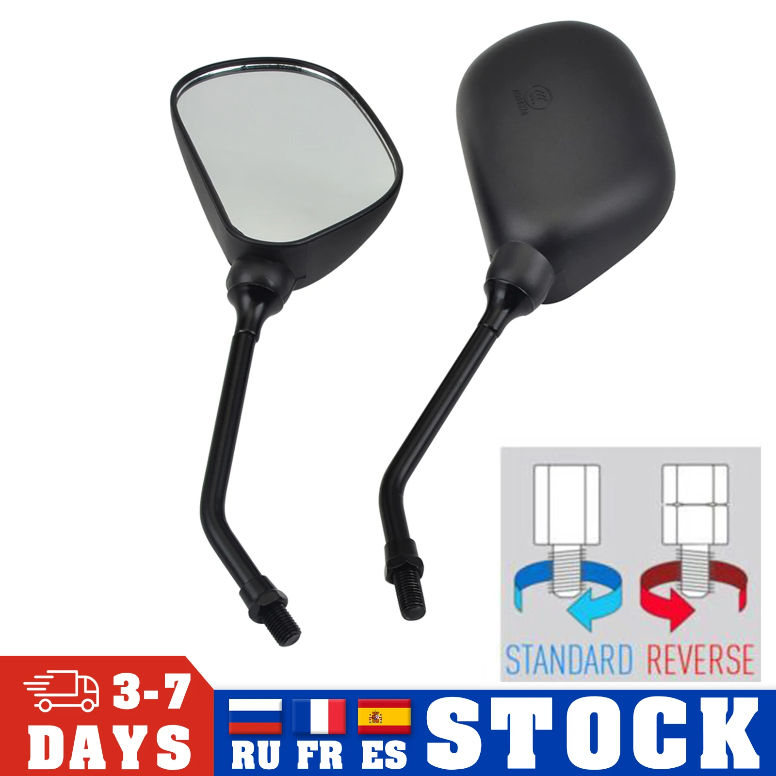 

Right Left Hand Mirror For Yamaha YBR125 YBR 125 Motorcycle Rearview Mirrors For All Yamaha Motorcycles With 10mm Screw