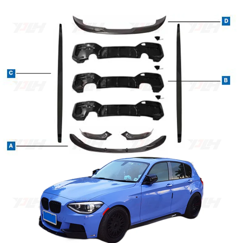 

2011-2018year 1Series F20 MP Body Kit for 1 Series F20 M Performance Style Front Lip Spoiler Rear Diffuser Side Skirts