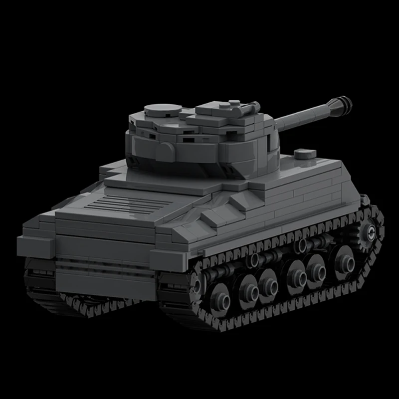

qwert M4A3E8 Military Tanks Model MOC Building Bricks War Equipment Modular Technology Gifts Holiday Assemble Children Toys Suit