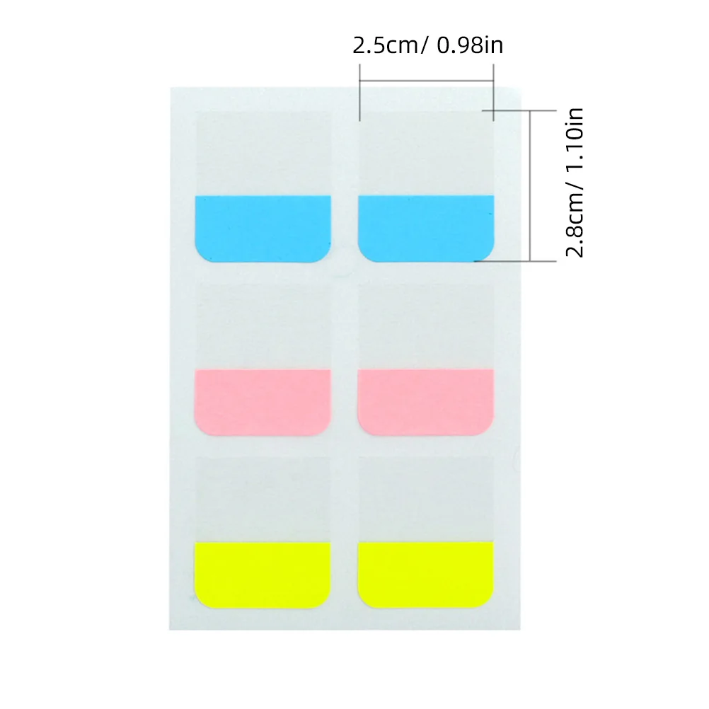 

8 листов красочные индексные наклейки самоклеящиеся блокноты школьные канцелярские товары пилинг-карандаш удаление чистки