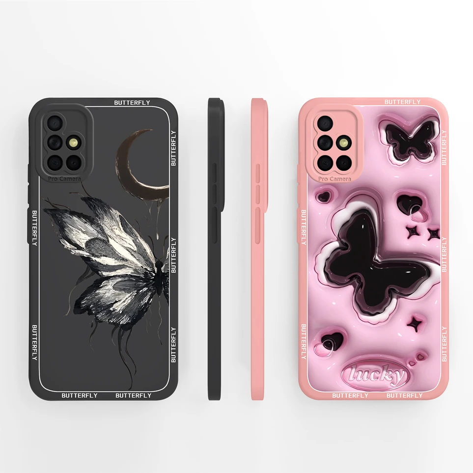 حافظة لهاتف سامسونج جالاكسي A71 من السيليكون الناعم المتين لهاتف سامسونج A73 A72 حافظة جالاكسي A72 كوكي كابا