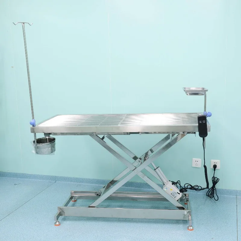 

Premium High Quality Reusable Adjustable 304 Stainless Steel Veterinary Operating Table for Dogs Pets for Diagnosis Operations