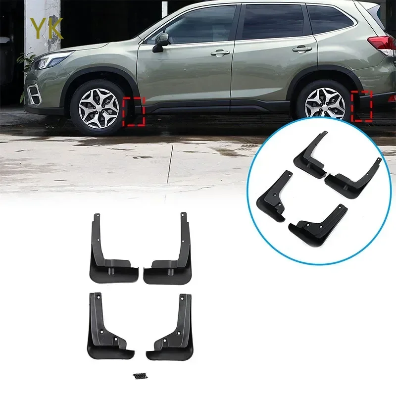 

For Subaru Forester 2008-2025 PP Soft Plastic Car Front Rear Mudflap Fender Guard Splash Flap Car Accessories