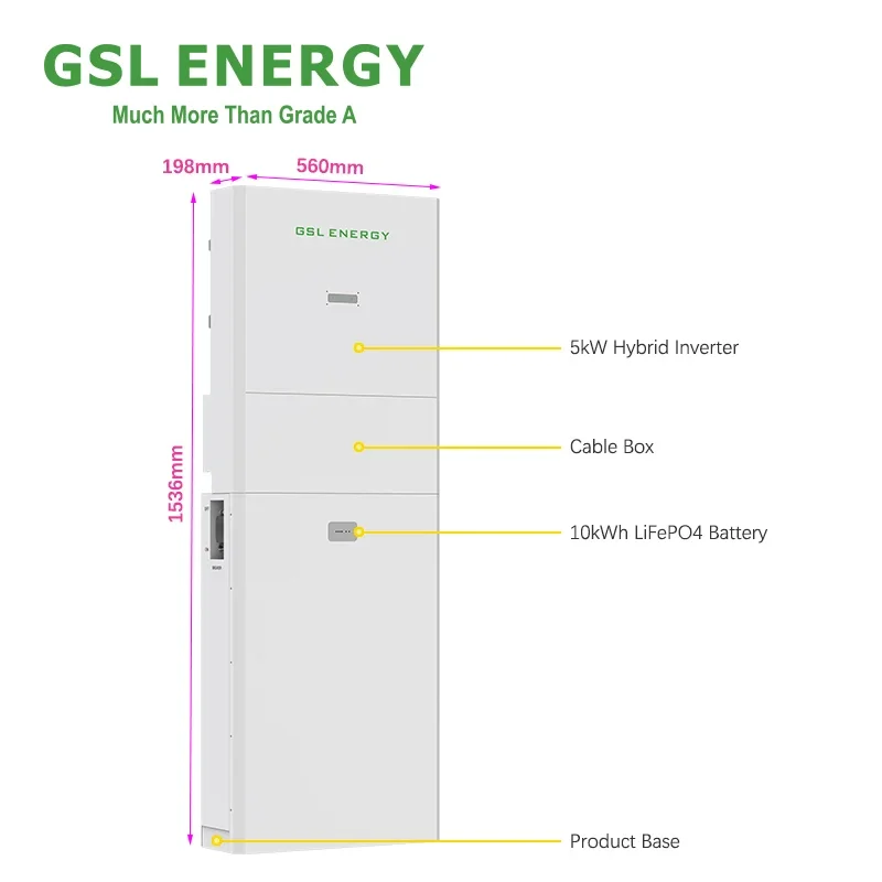 GSL ENERGY All-In-One 5KW Solar Inverter 10Kwh 48V 200AH Lithium Ion Battery New Solar Energy Storage System CAN UPS