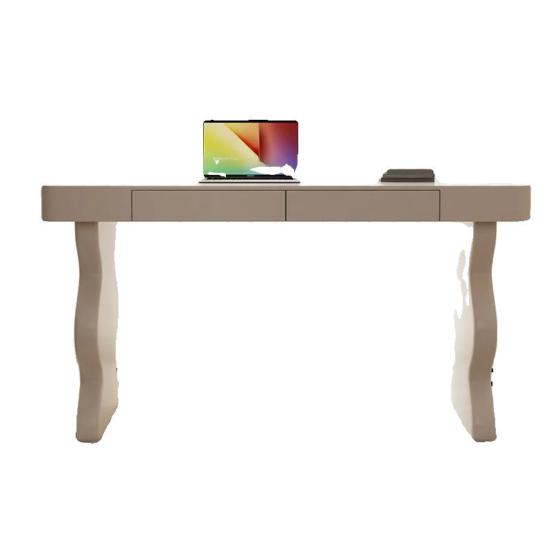 

French Cream Style Solid Wood Light Luxury Small Apartment Study Office Simple Learning Desk Computer Desk