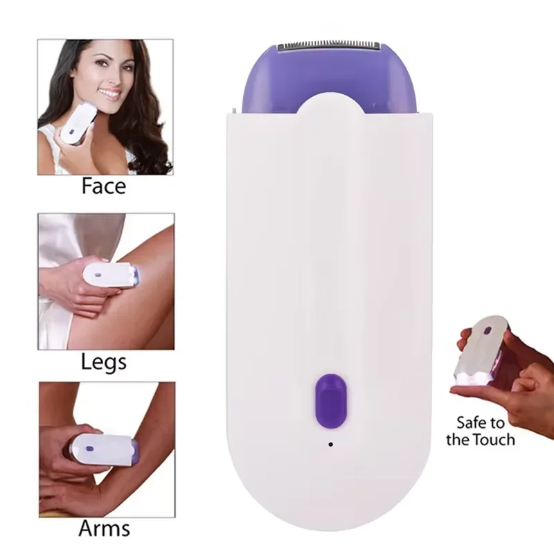 Electric Epilator Electric Shaver Razor Mini Rechargeable Removes Painless Hair Removal Facial Epilator for Facial Body