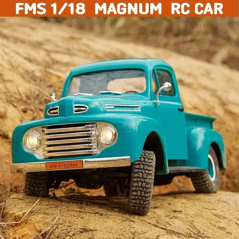 

FMS 1/18 Magum RTR Green RC Car Retro Pickup Car Model Remote Control Climbing Car Adult Boy Toy