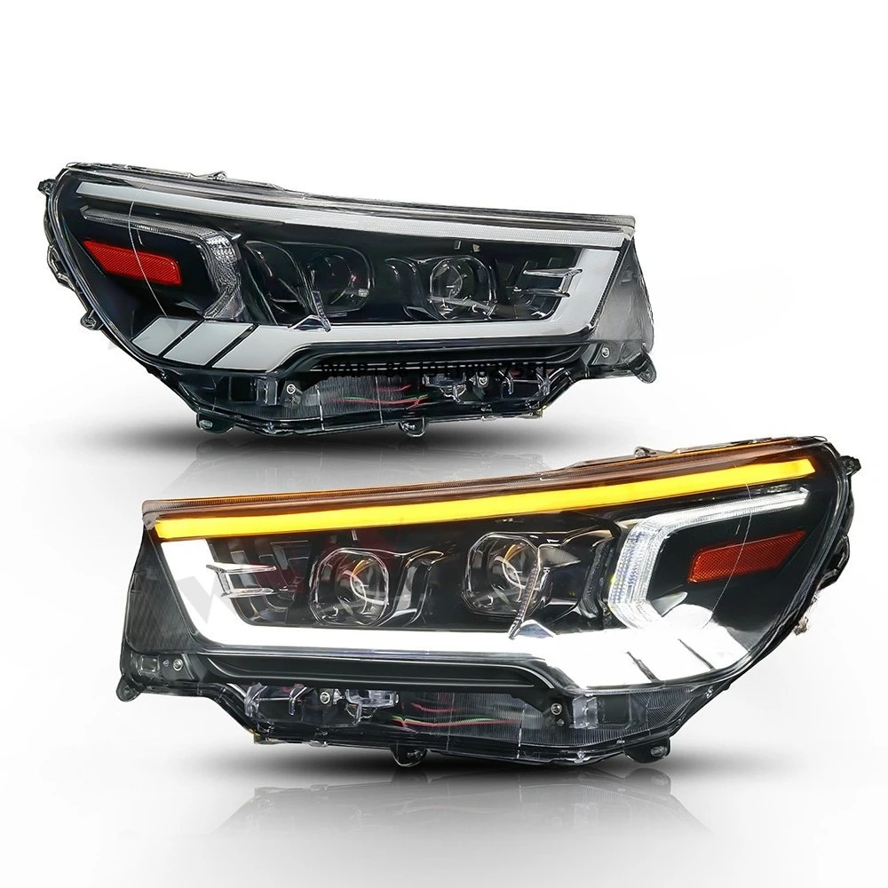 2023 New ZWNAV for Hilux 2021 2022 Headlight LED Double Light Len Assembly Original Headlight Multi-function Beam Quality