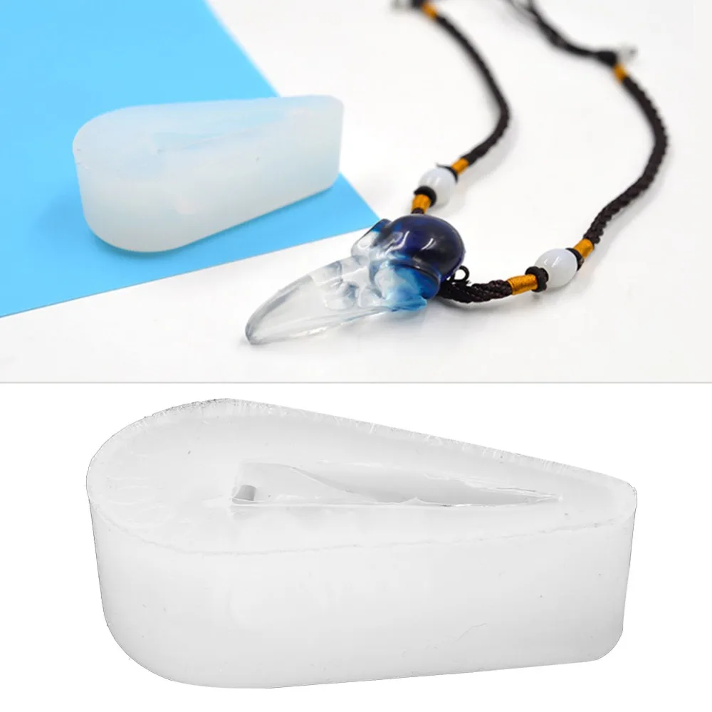 Food Grade Silicone Crow Mold Crow Shape Flexible Goblin Mold Non Stick Reusable Pendant Making Mold Handmade Craft Lovers
