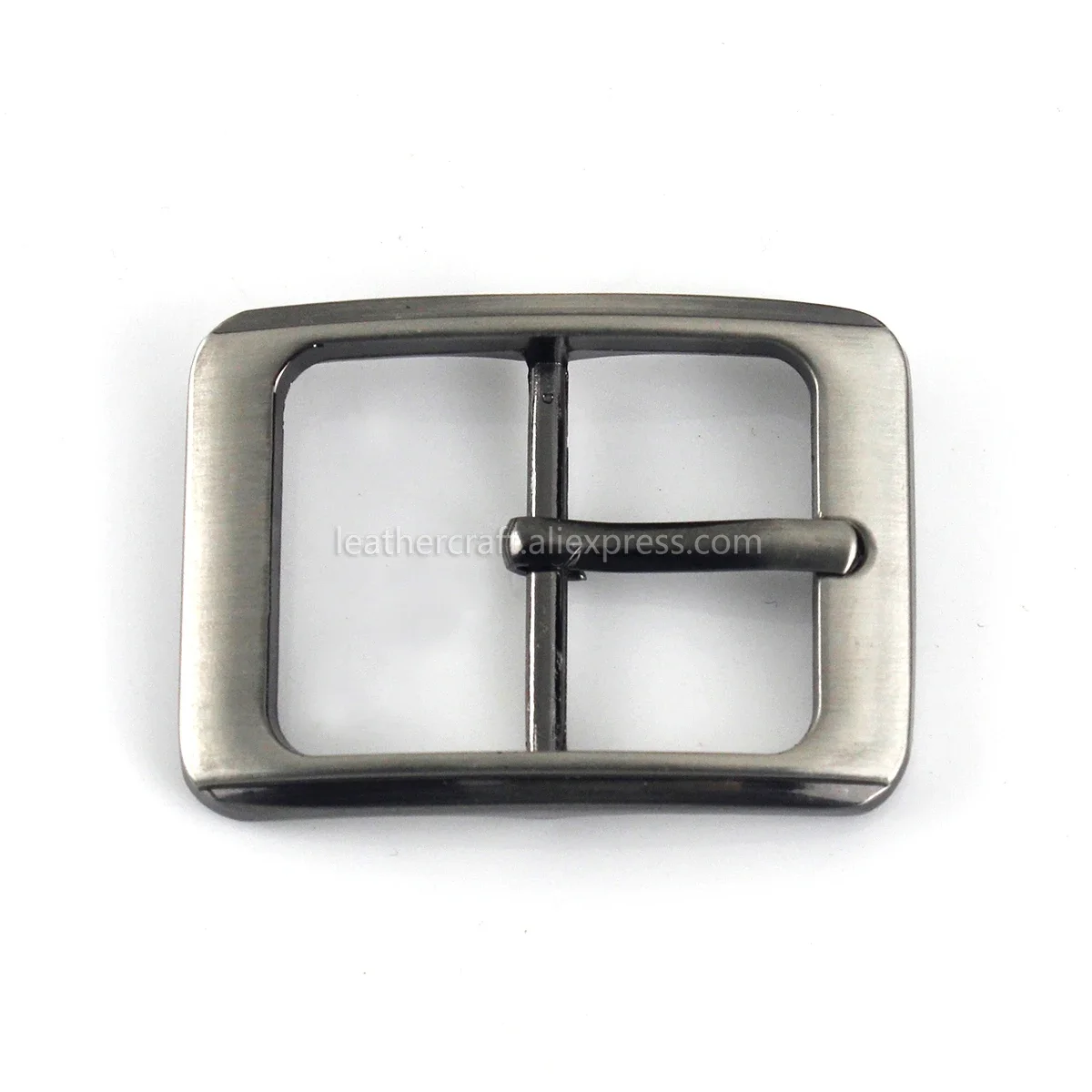 1x25mm moda metal banhado fivela de cinto barra central único pino fivela couro artesanato cinto cinta webbing apto para 23-24mm