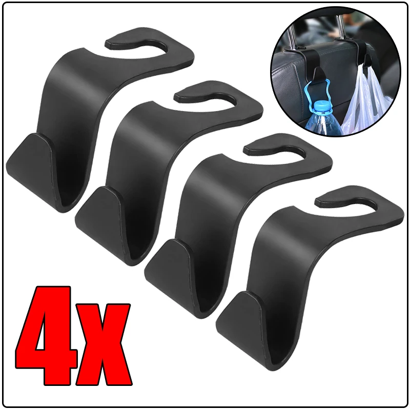 

1/2/4Pcs Auto Seat Headrest Hook Storage Hanger Universal Car Back Seat Organizer Holder Auto Interior Accessories Wholesale