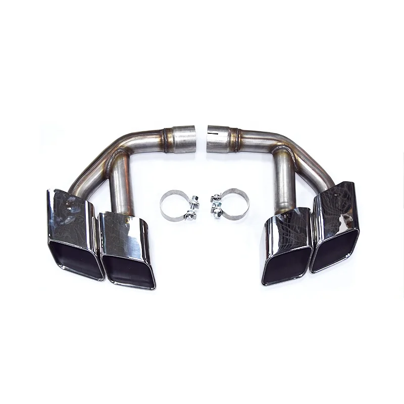 

304Stainless Steel Silver Q7Petrol ExhaustTip For2016-2018 AudiQ7Exhaust pipe 2.0t 3.0t Up To SQ7Exhaust Tail Muffler Tip