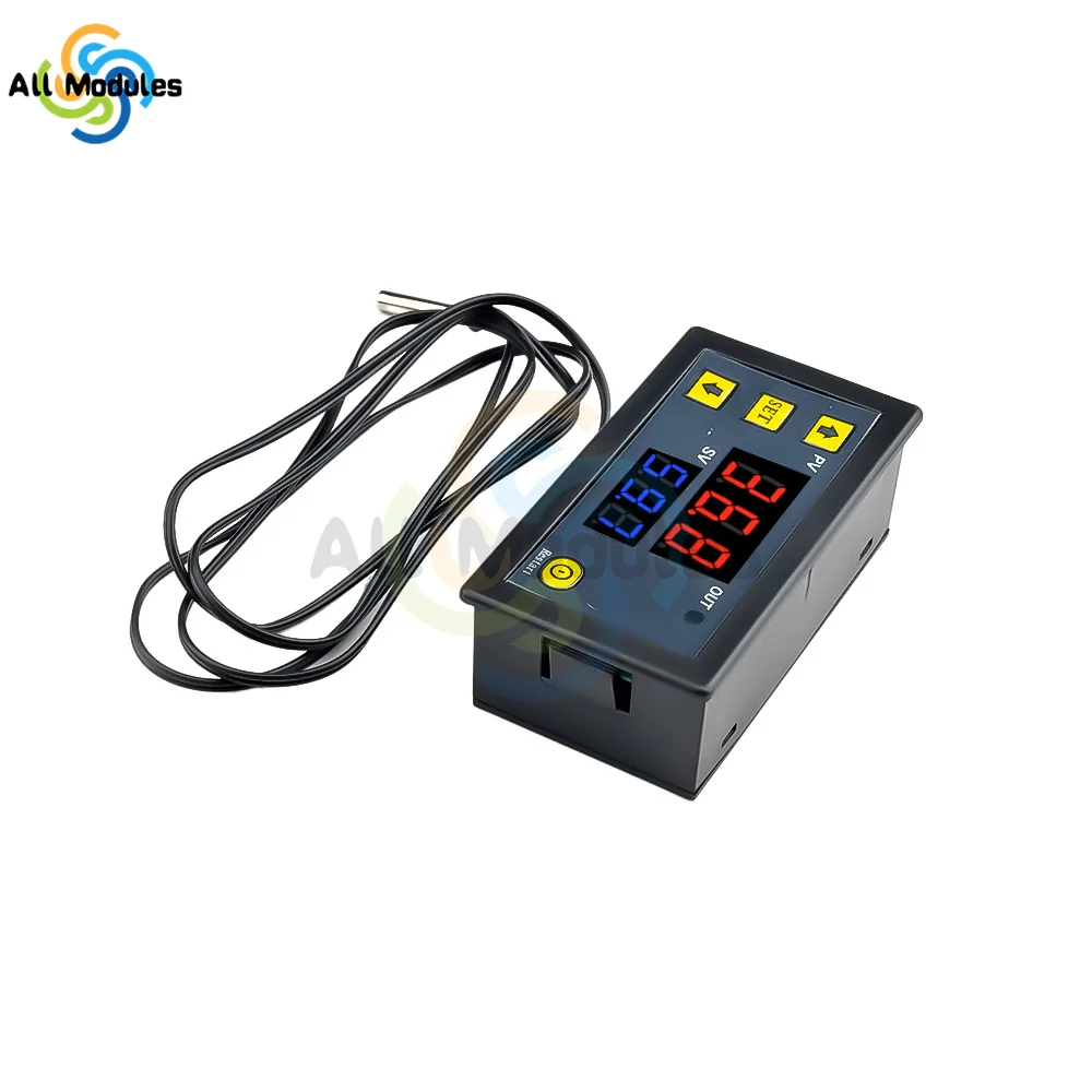 W3230 Digital Temperature Control LED Display Thermostat With Heat/Cooling Control Instrument 12V 24V AC110-220V Probe line 20A