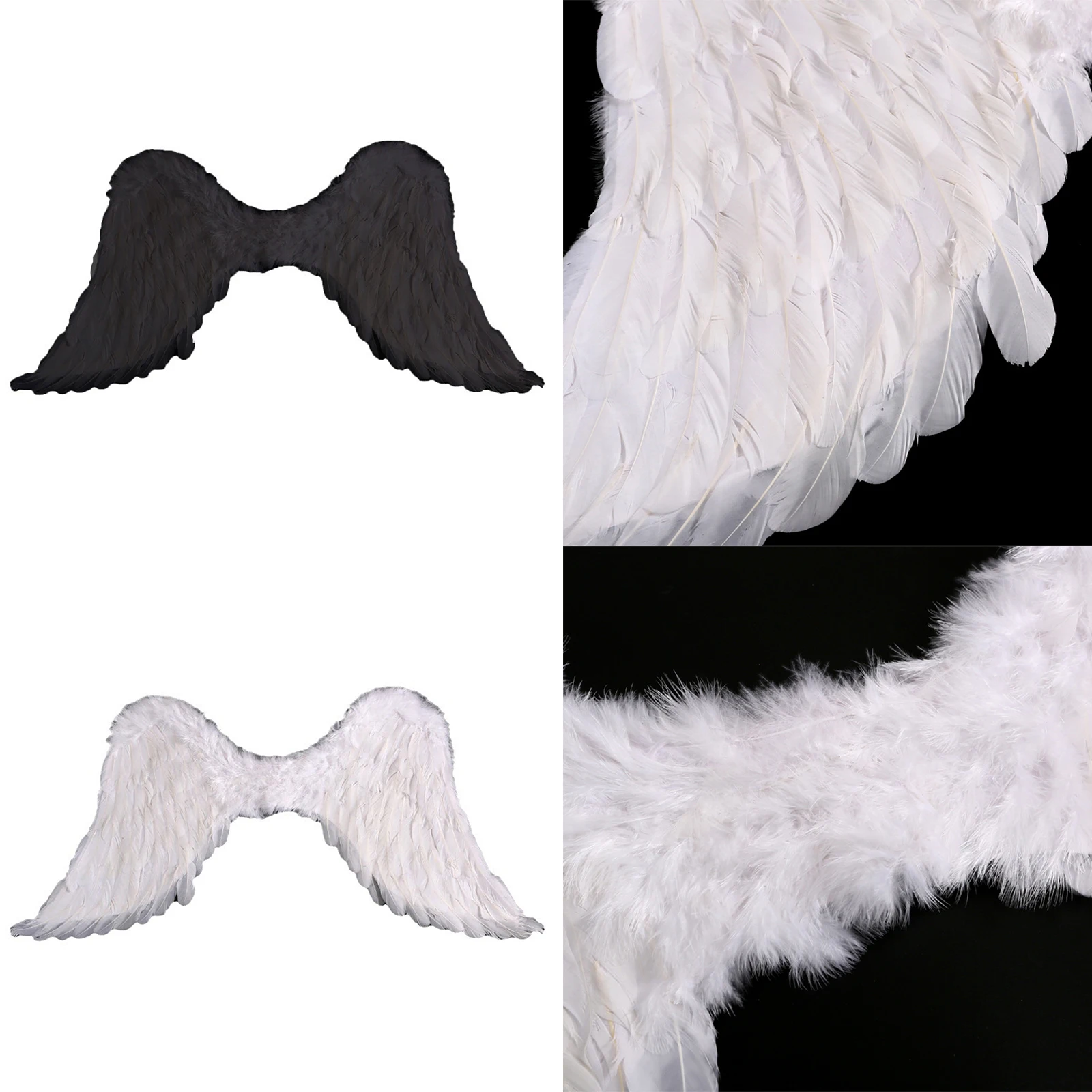 1Pc 大人子供リアルな羽衣装羽パーティー供給小道具ハロウィン仮装テーマパーティー写真撮影コスプレ