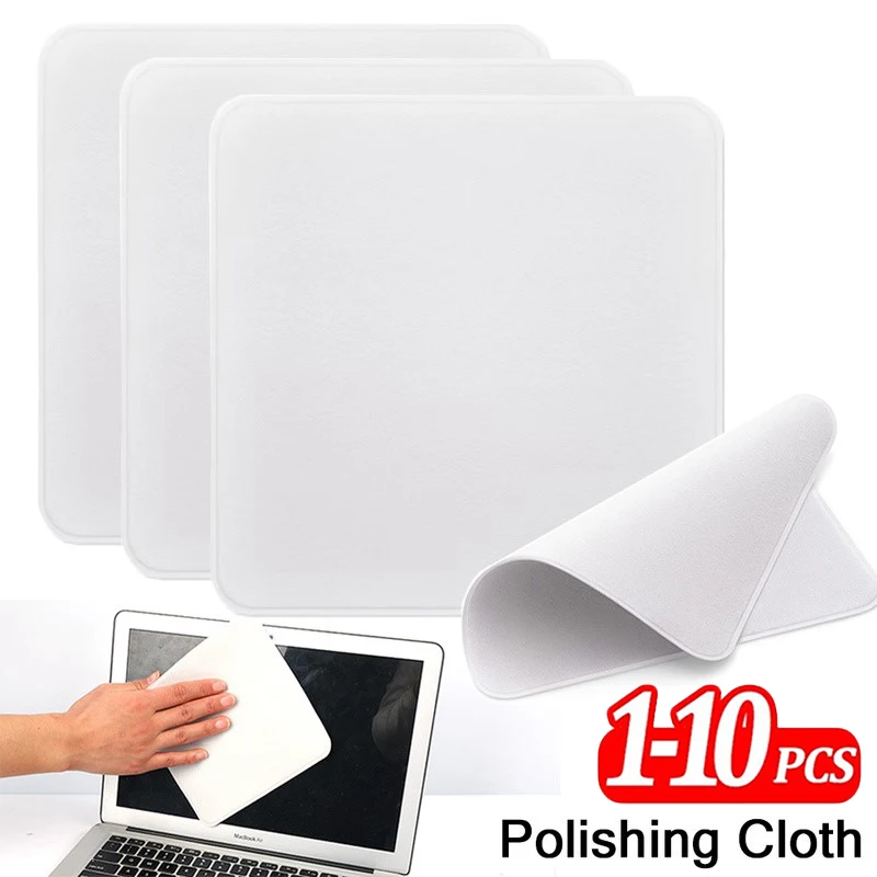 1/5/10PCS Universal Polishing Cloth for Apple IPhone IPad Macbook Soft Double-Layer Microfiber Camera Screen Cleaning Wipe Cloth