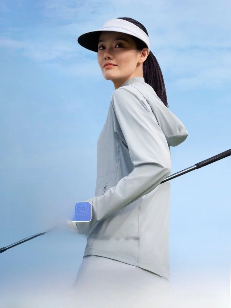 

Bosideng Summer UV Protection Ice Silk Cool Feeling Breathable Comfortable Hooded Original Yarn Sun Protection Women's Clothing