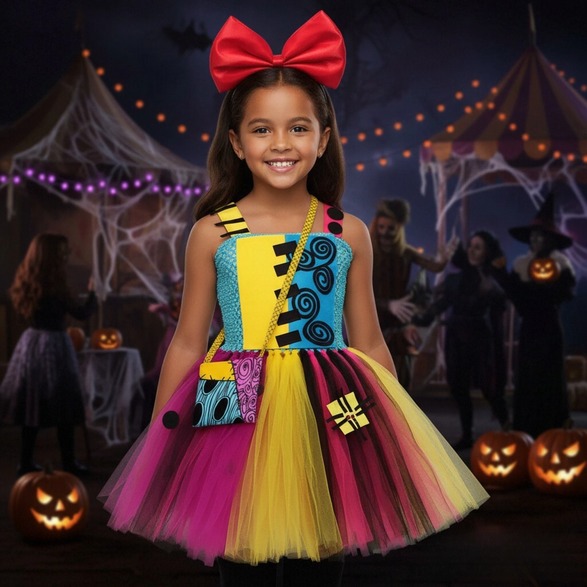 Kids Girls Tutu Dresss Halloween Cosplay Costume Carnival Party Boy Costume Witch Cosplay Fancy Cosplay Clothes