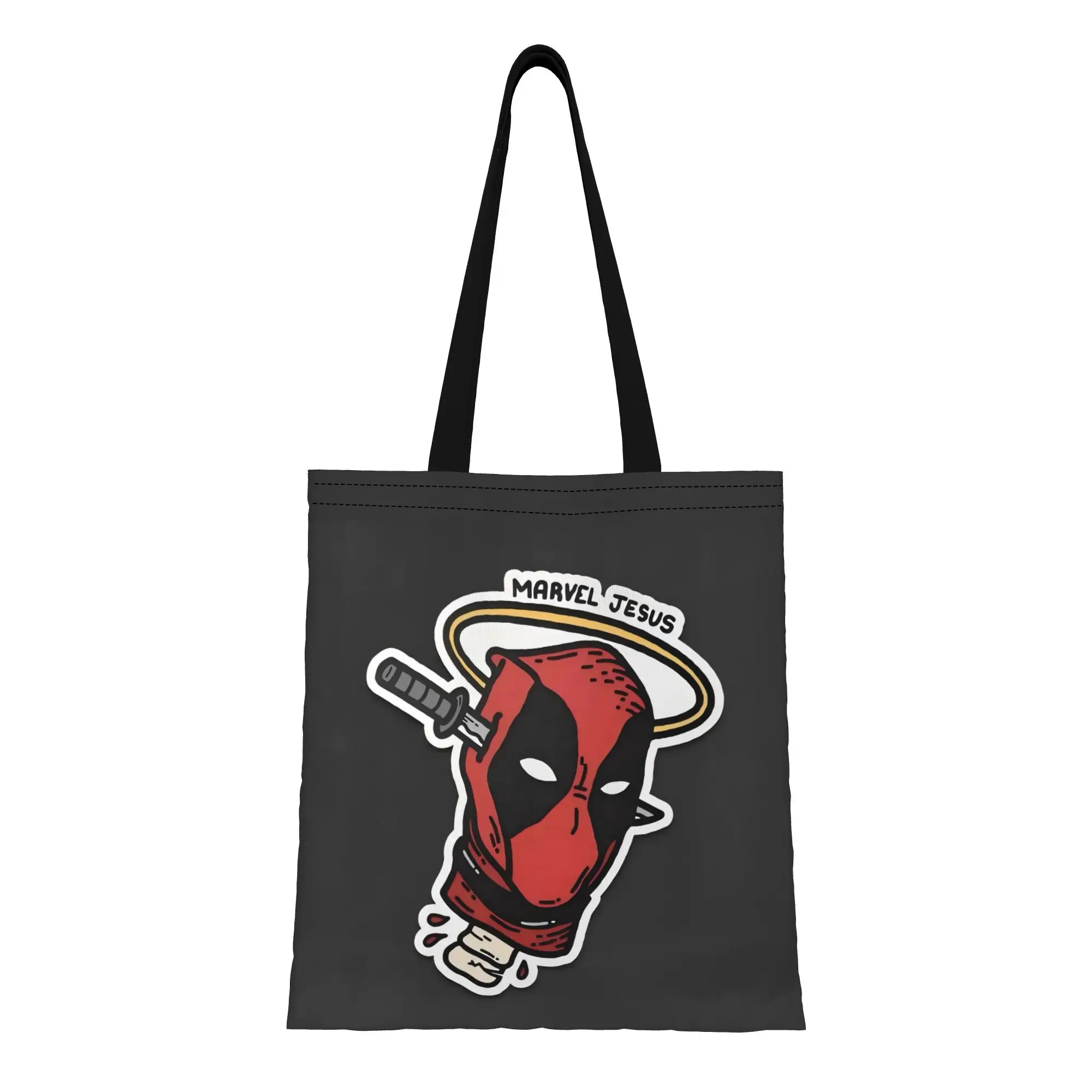 

Deadpool Marvel Canvas Tote Bag Perfect for Travel Women's Top-Handle Bags