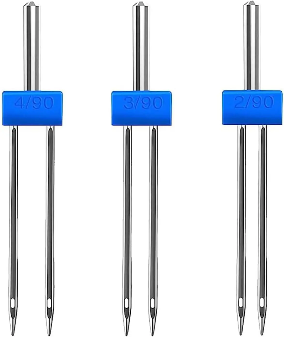 

Иглы двойные для швейных машин, 3 размера, эластичные, смешанные 2.0/90, 3.0/90, 4.0/90