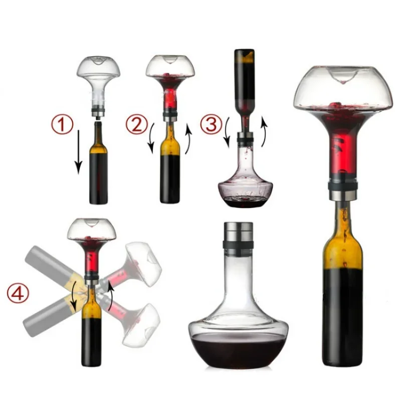 1000ML Big Decanter Handmade Crystal Red Wine Brandy Champagne Glasses Decanter Bottle Jug Pourer Aerator For Family Bar