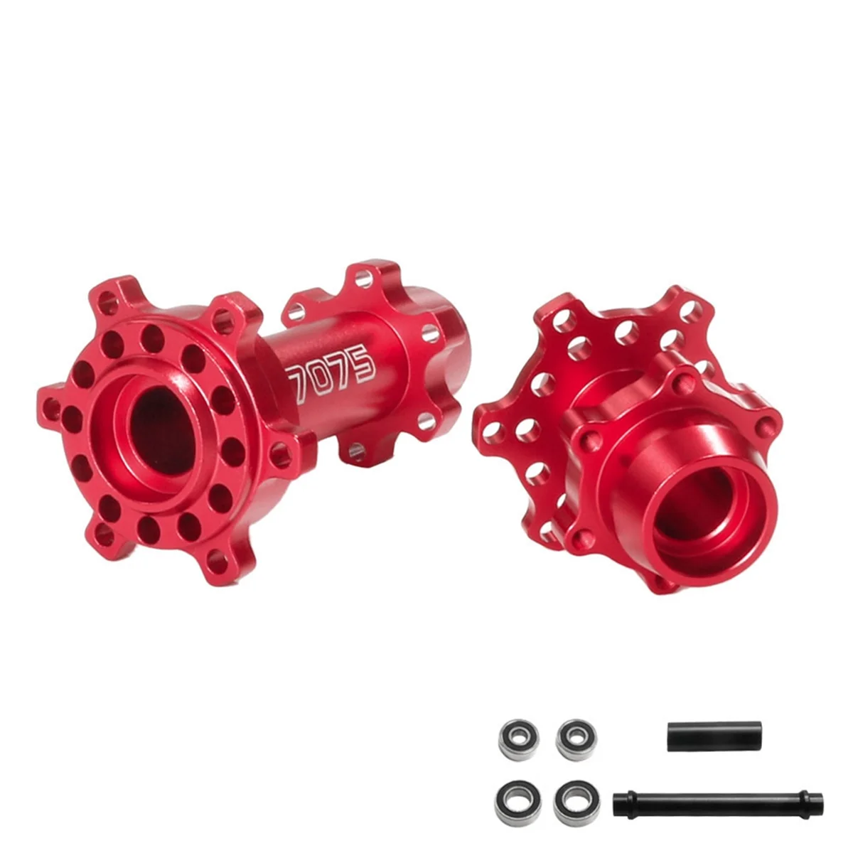 For LOSI 1/4 Promoto-MX Electric Motorcycle Aluminum Alloy 7075 Front and Rear Axles 262012 Red