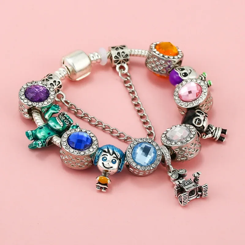 Pulsera de Pandora para mujer, minidisney, Auntie Edna, Toy Story, Buzz Lightyear, Grinch, Inside Out, Joy Beads, fabricación de joyas DIY